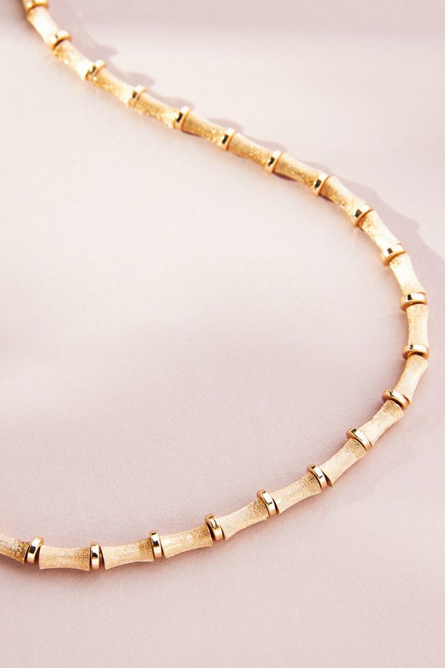 Metal Bamboo Necklace #1