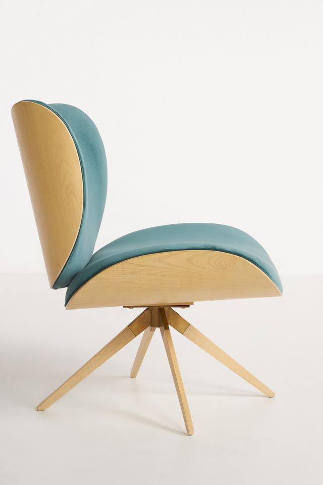 Velvet Margot Swivel Chair #2