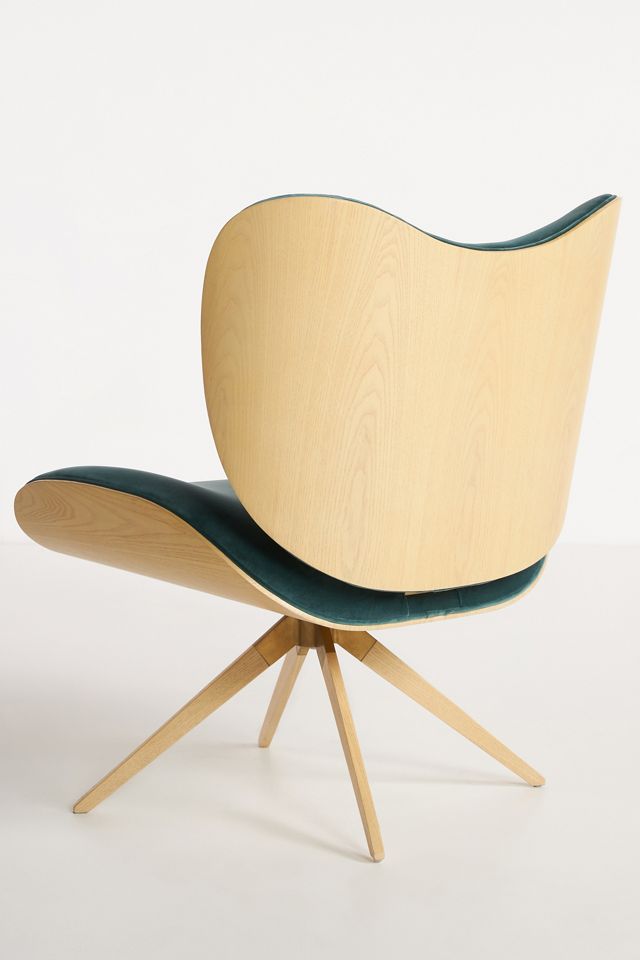 Velvet Margot Swivel Chair #3
