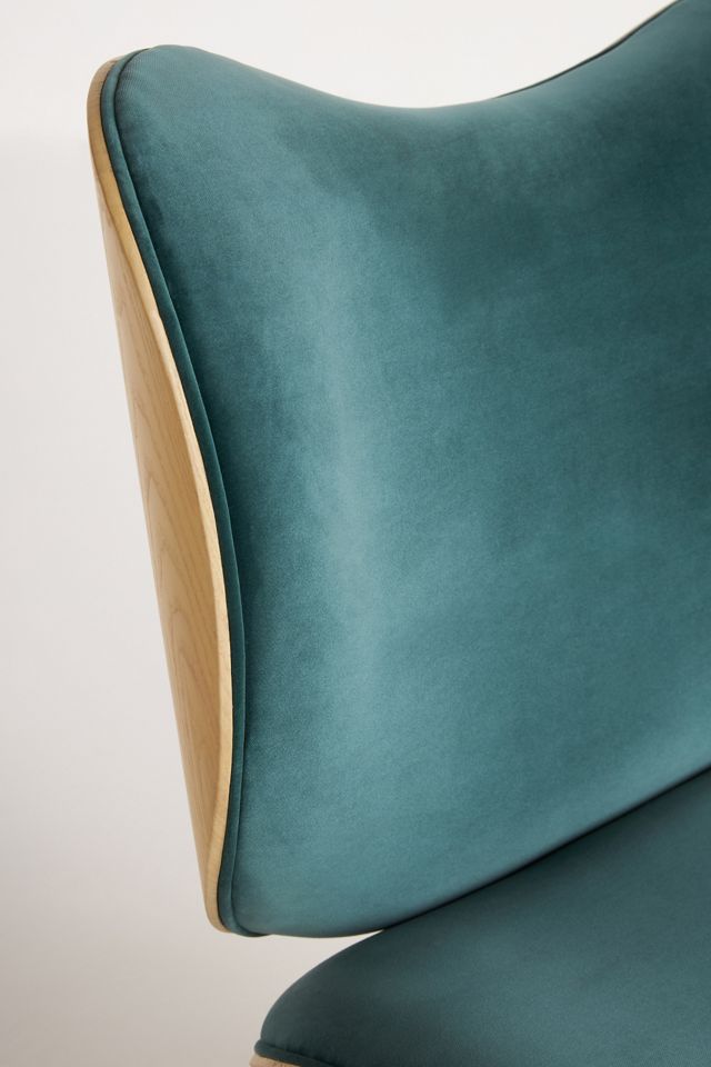 Velvet Margot Swivel Chair #4