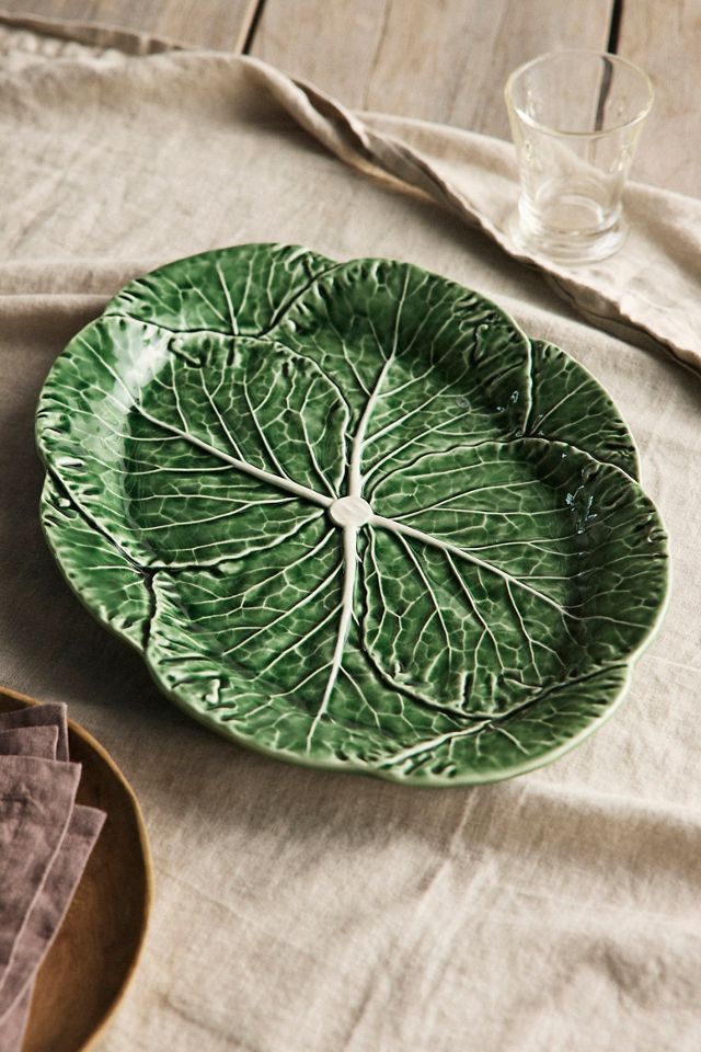 Cabbage Oval Ceramic Serving Platter | AnthroLiving