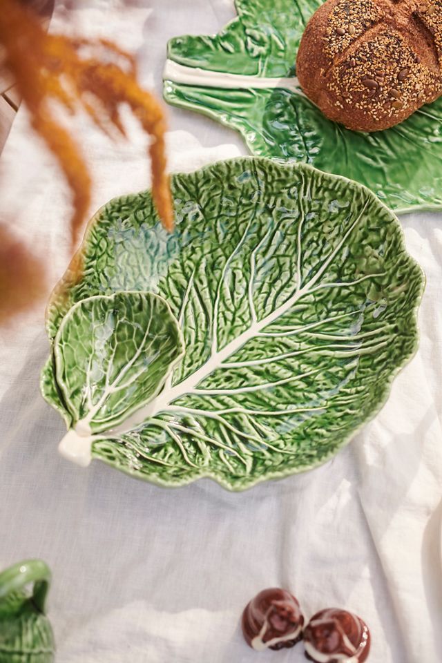 Cabbage Ceramic Chips + Dip Bowl #1