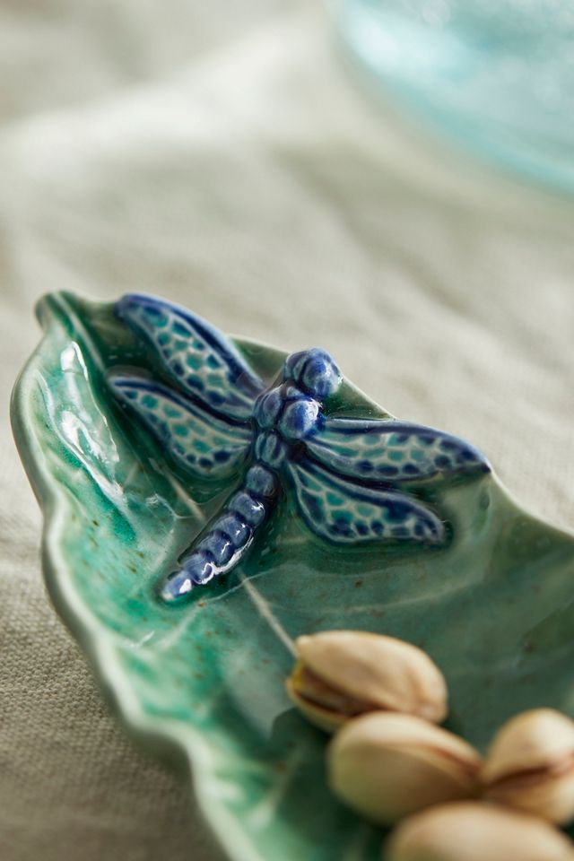 Dragonfly Leafy Serving Dish #1