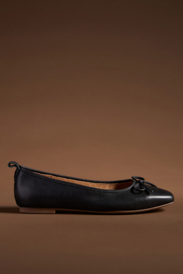 Kelsi Dagger Brooklyn Frankie Square Toe Ballet Flat In Black