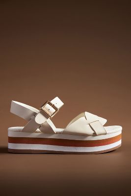 Kelsi Dagger Brooklyn Breeze Platform Sandals In White