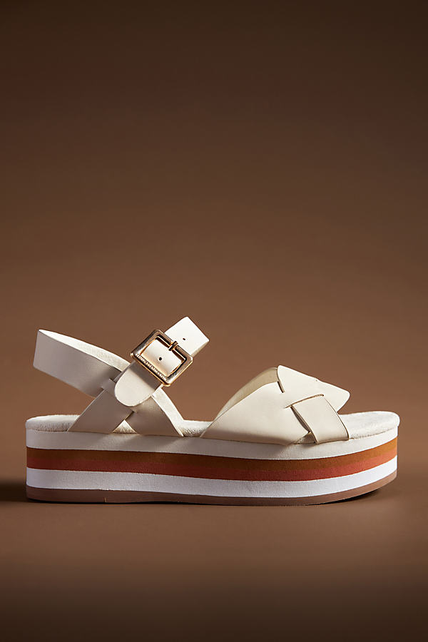 Kelsi Dagger Brooklyn Breeze Platform Sandals In White