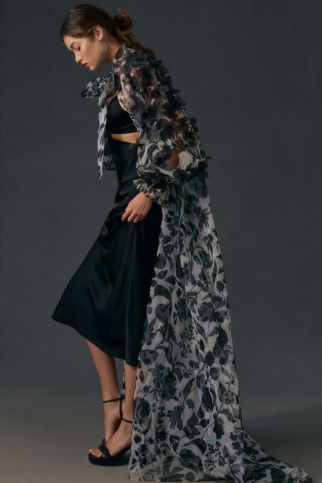 Embellished Sheer Cape #3