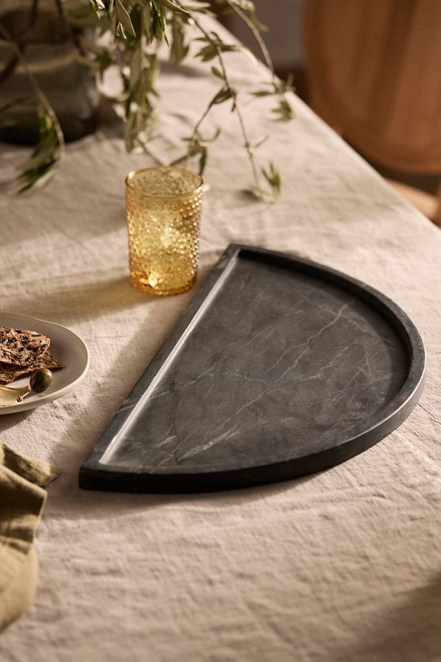 Black Marble Serving Tray Anthropologie