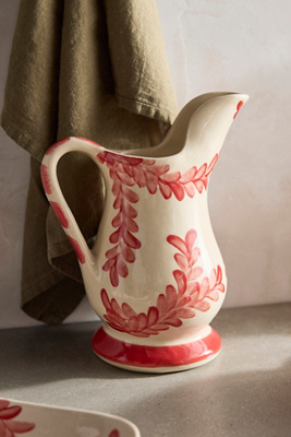 Red Vine Pitcher | Anthropologie
