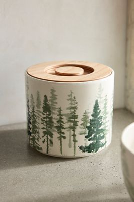 Evergreen Forest Sugar Jar