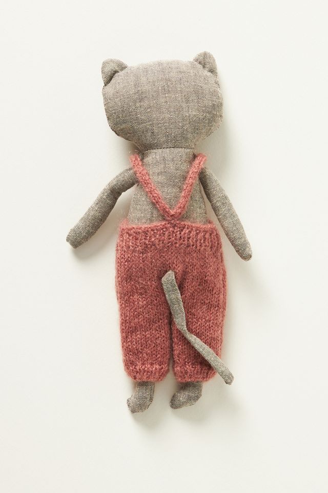 Kitten in Overalls Stuffed Animal #2