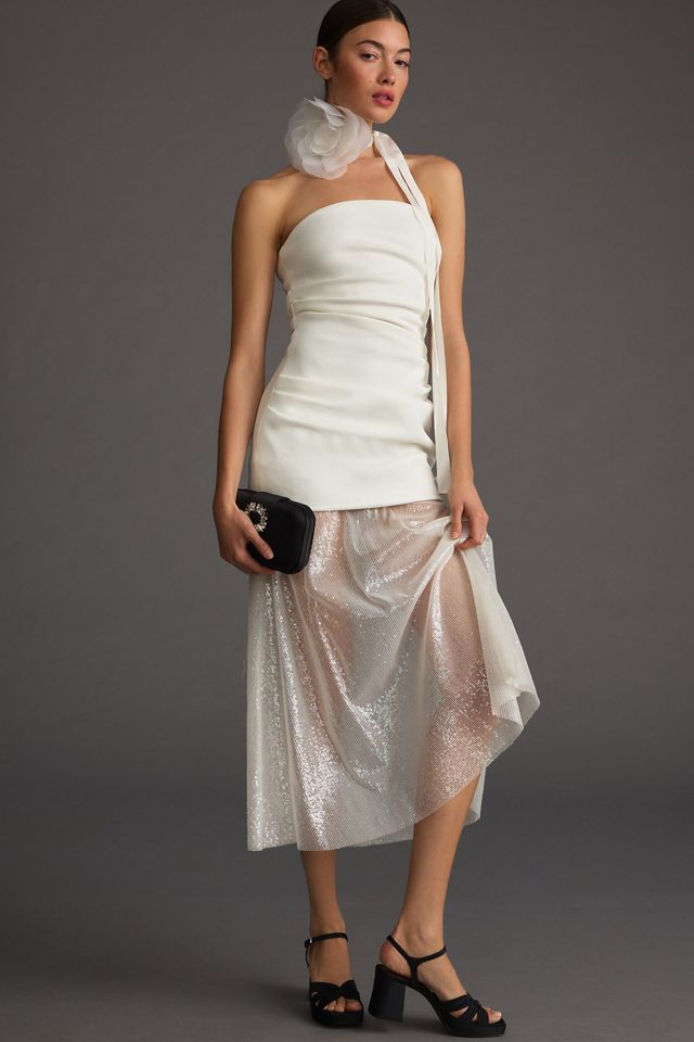 Cynthia Rowley Organza Flower Tie #1