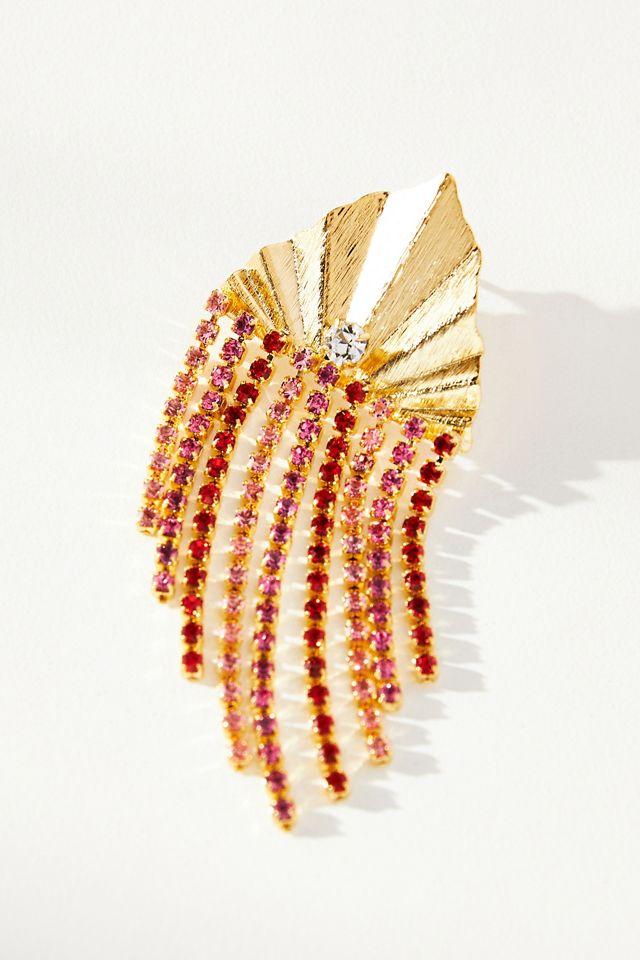 Lionette D'Azure Deco Fringe Earrings #1