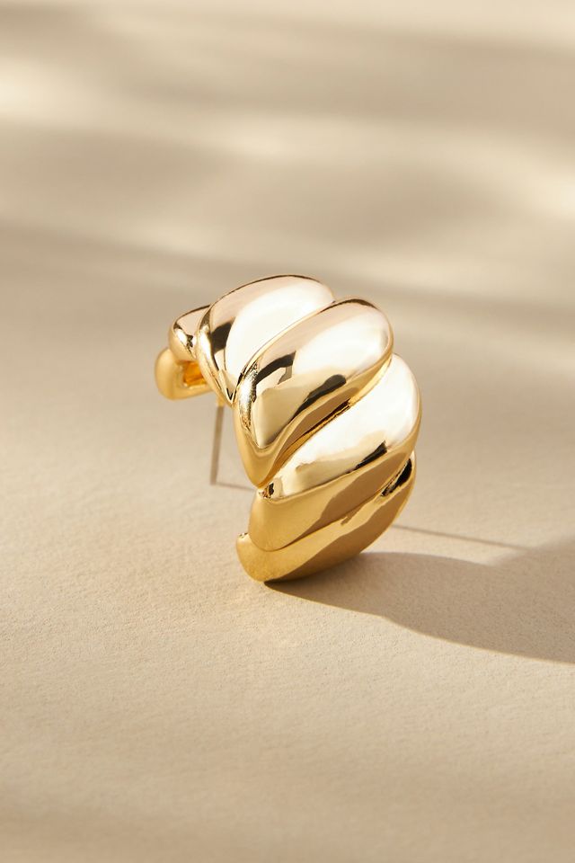 Croissant Huggie Earrings #1