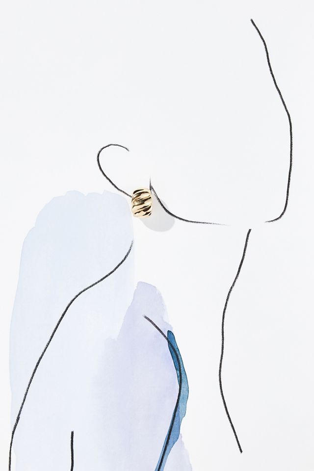Croissant Huggie Earrings #2