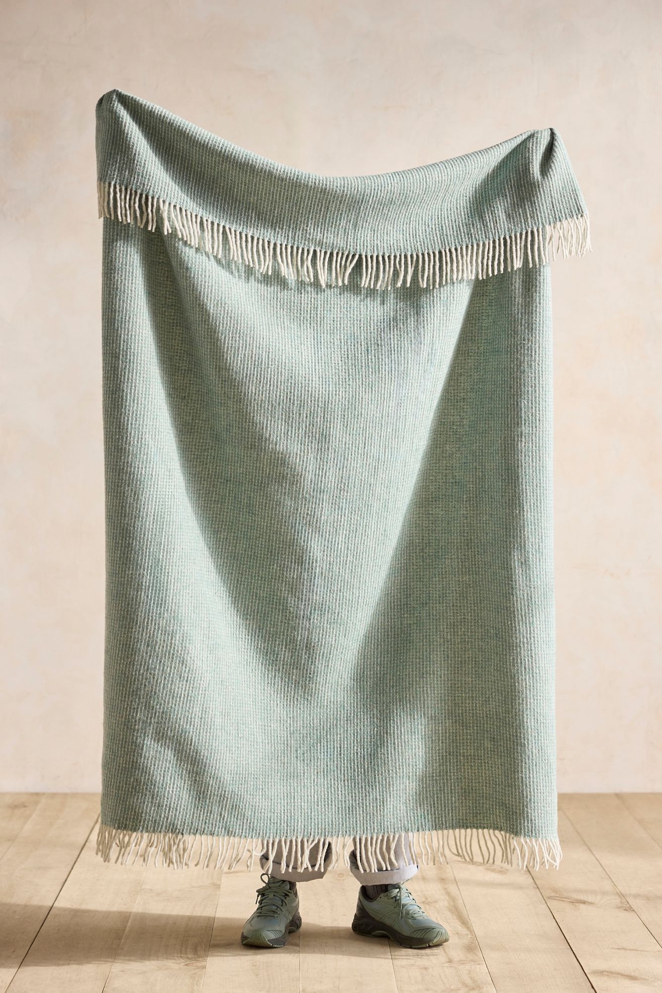 TBCo Recycled Wool Throw - Moss, One Size