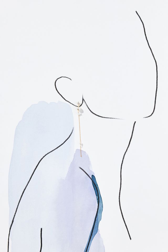 Pearl-Dotted Drop Earrings #2