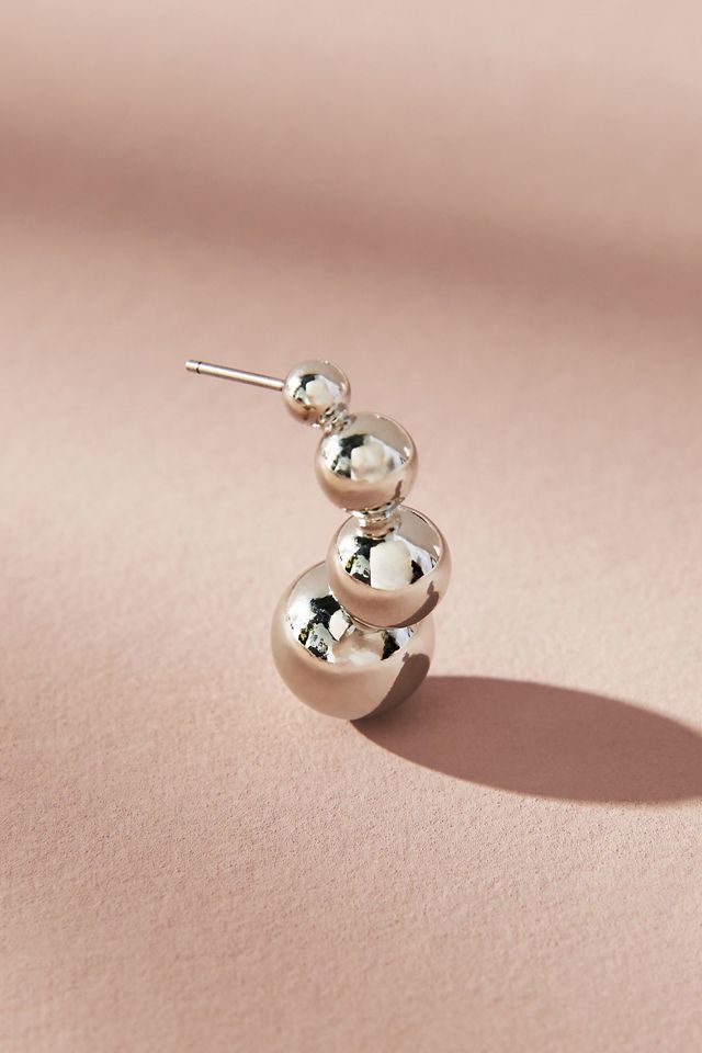 Multi-Sphere Curved Earrings #1