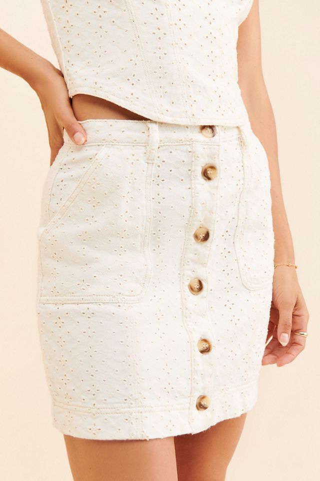 MinkPink Saskia Eyelet Mini Skirt #2