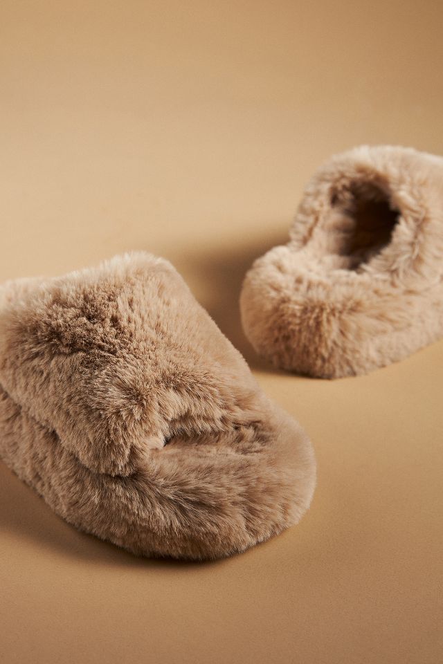 Anthropologie fuzzy slippers new arrivals