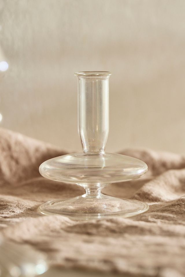 Iridescent Geo Glass Candlestick #3