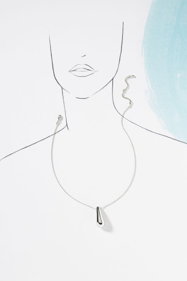 Teardrop Pendant Necklace #3