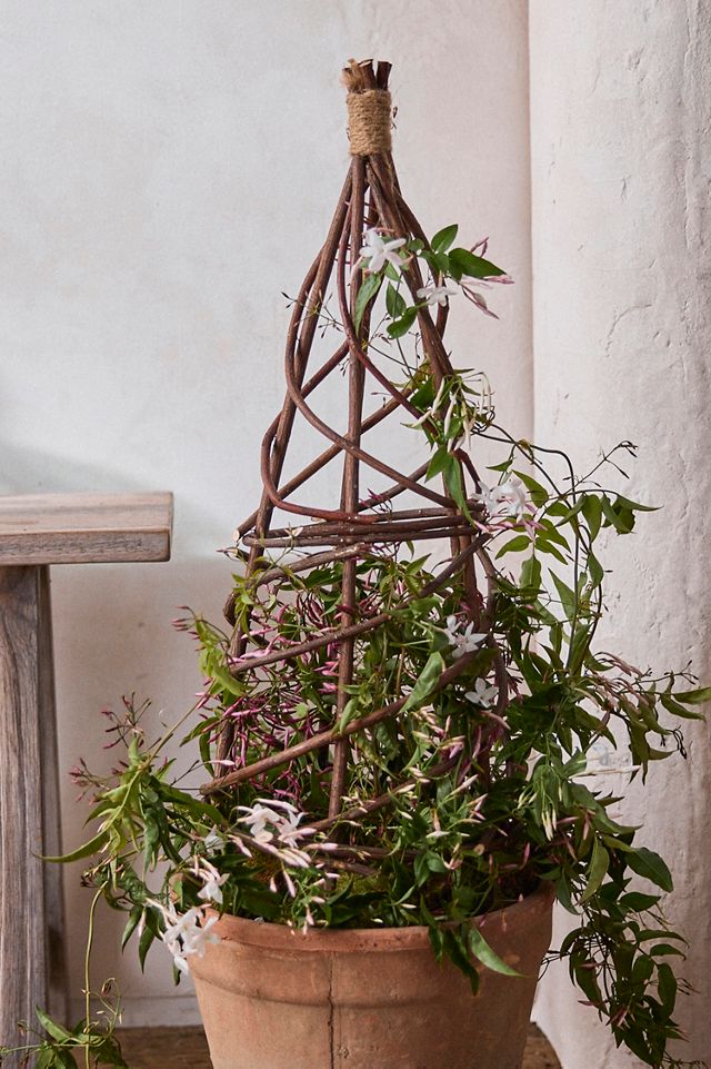 Woven Willow Mini Garden Obelisk #2