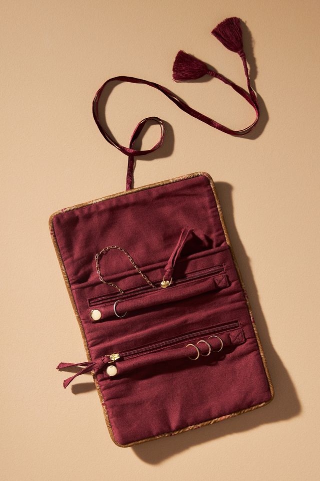 Velvet Jewelry Roll Case #1