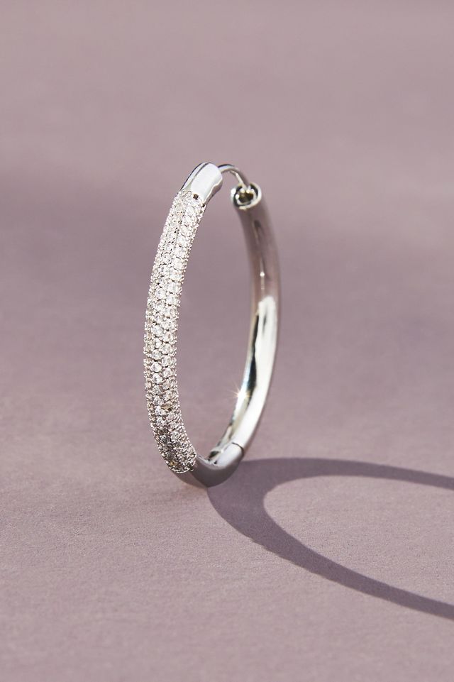 Pavé Hoop Earrings #1