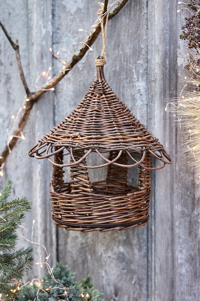 Willow Platform Bird Feeder #2