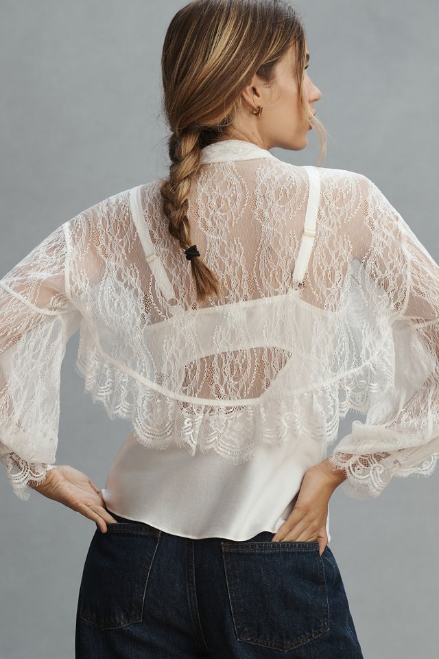 Maeve Lace Topper Shrug #2