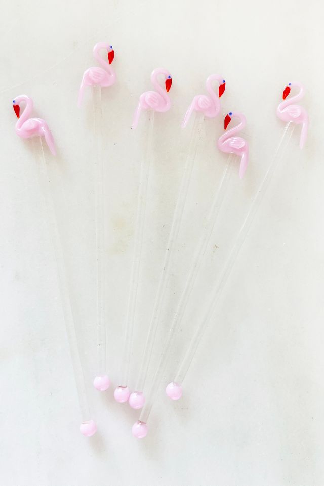 Cocktail Stirrers Glass Swizzle Sticks – Pink Princess Plant Co