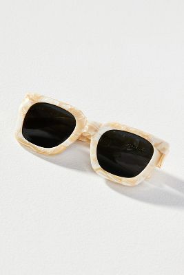 Shop I-sea X Anthropologie Jolene Polarized Sunglasses In White