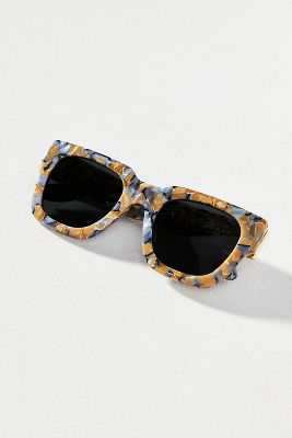 Shop I-sea X Anthropologie Jolene Polarized Sunglasses In Blue