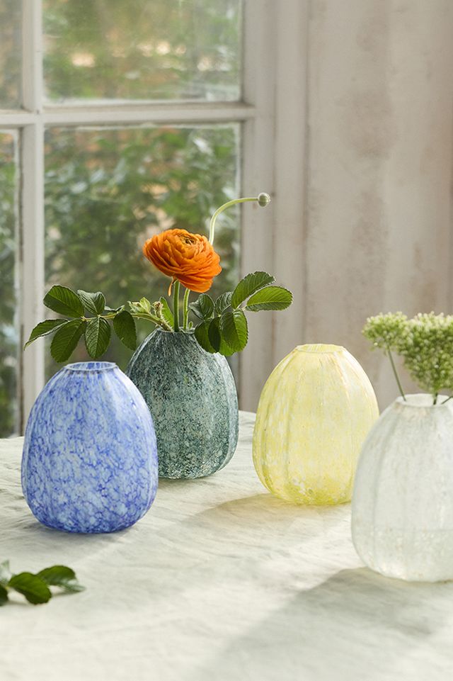 Textured Colorful Glass Vase #2