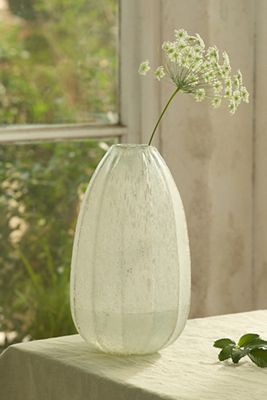 Textured Colorful Glass Vase