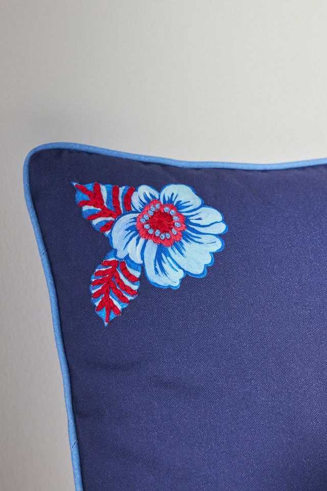 Nathalie Lete Hand-Embroidered Woodpecker Pillow — Pittsburgh Mercantile