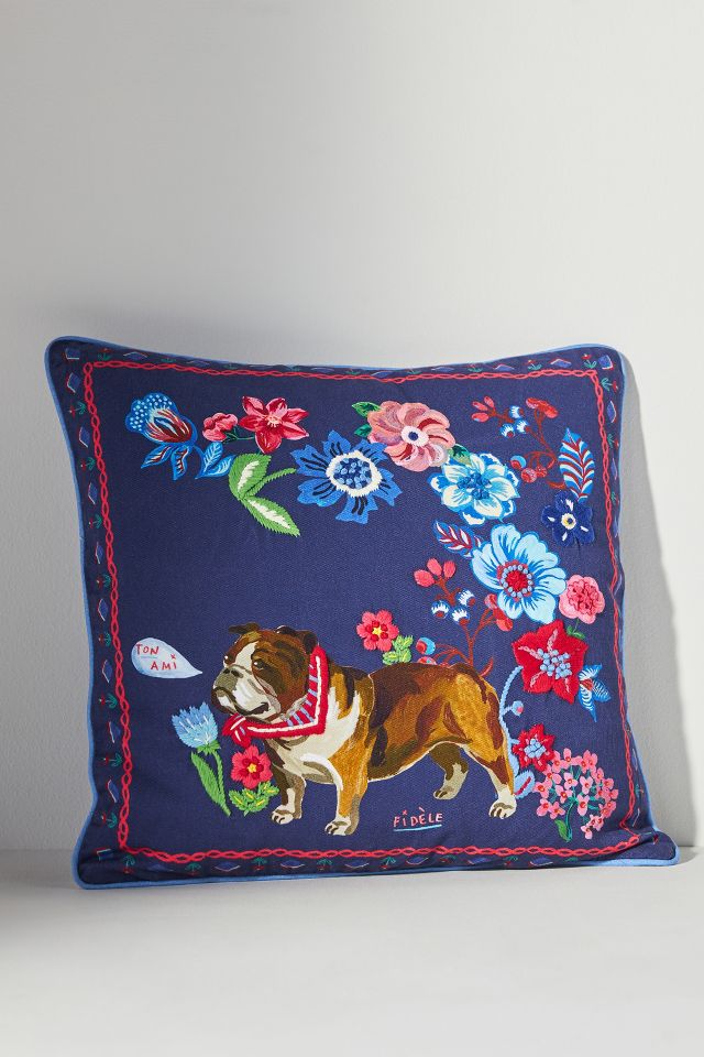 Nathalie Lété Embroidered Pillow