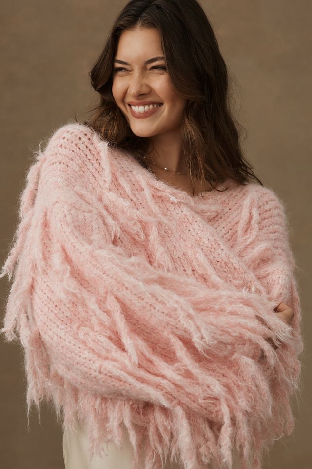 By Anthropologie Knit Fringe Cardigan Sweater | Anthropologie