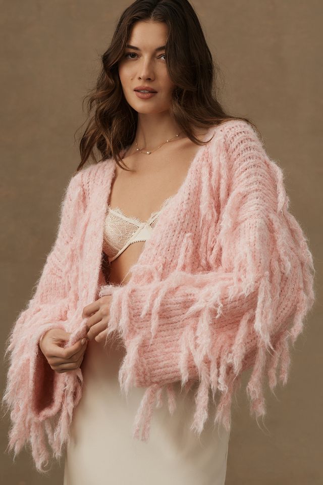 Anthropologie pink outlet sweater