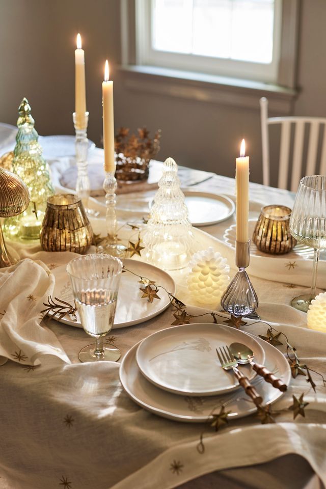 Star Embroidered Linen Napkins, Set of 2 #3