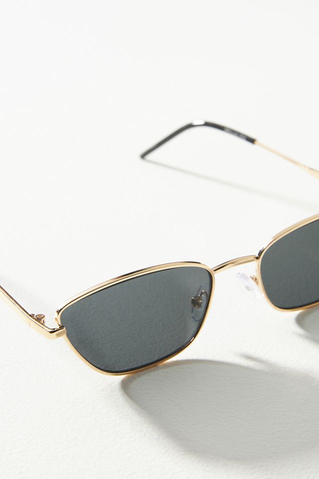 By Anthropologie Sleek Metal Cat-Eye Sunglasses #3