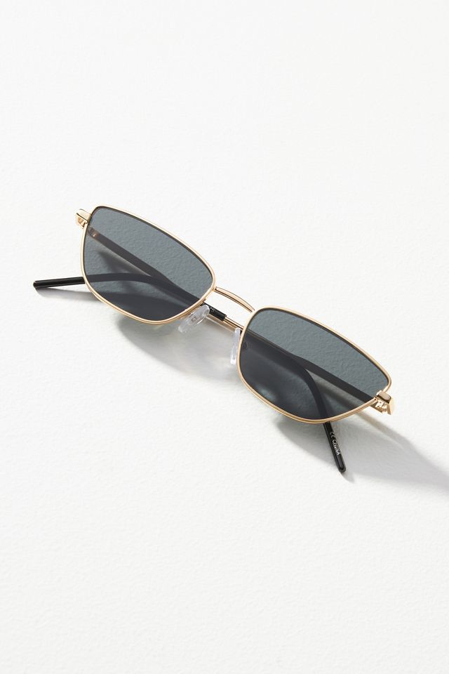 By Anthropologie Sleek Metal Cat-Eye Sunglasses #1