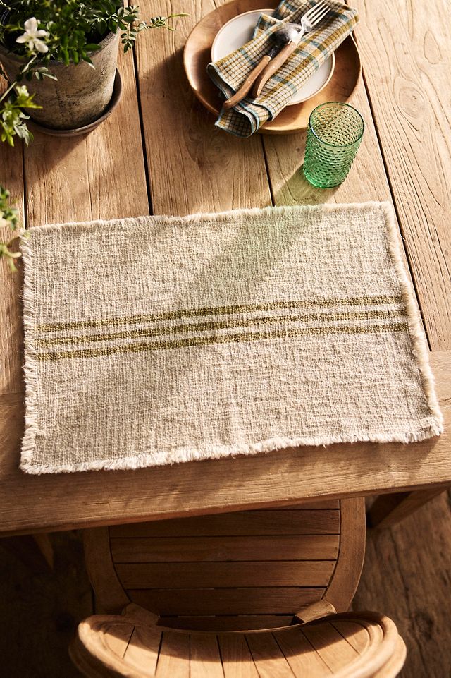 Yarn Dyed Stripe Placemats, Set of 4