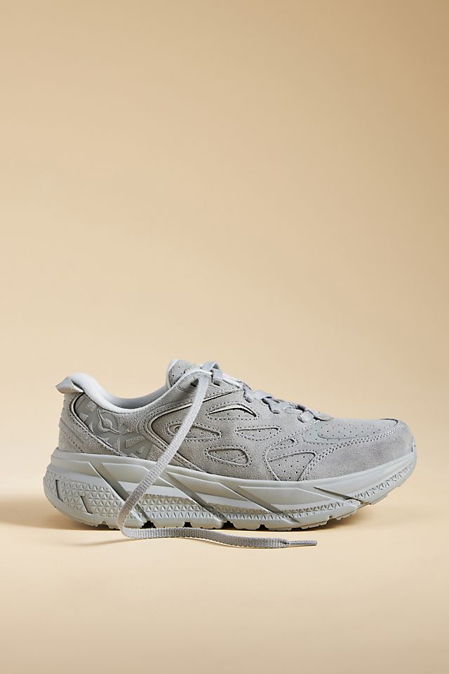 HOKA® Clifton L Suede Sneakers | Anthropologie