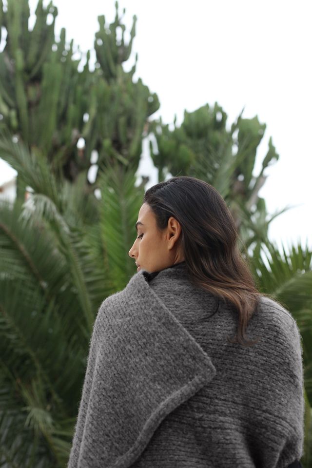 Heathered Alpaca Shawl #1