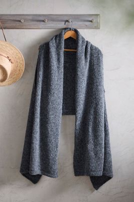 Heathered Alpaca Shawl