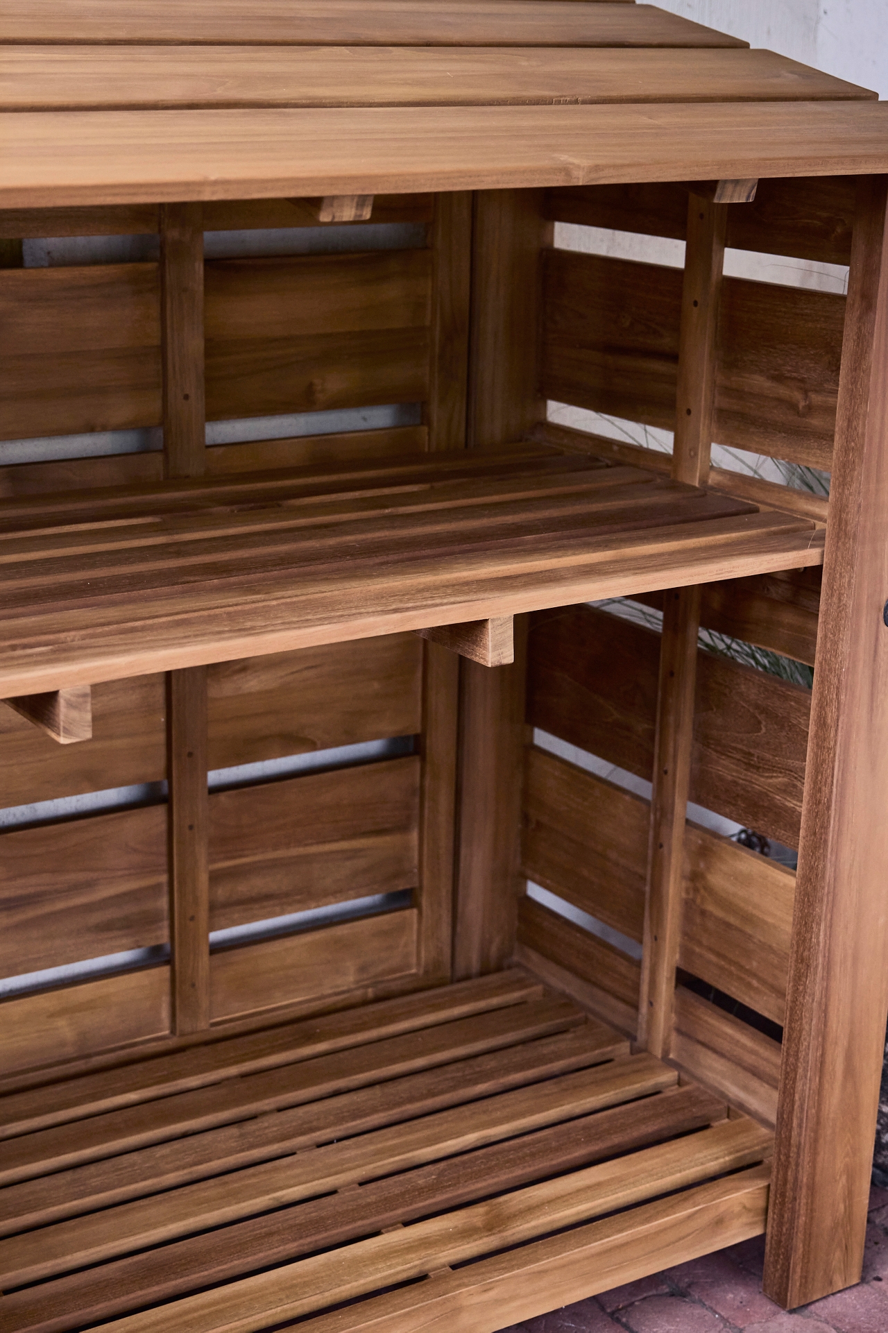 Log Storage Teak Shed