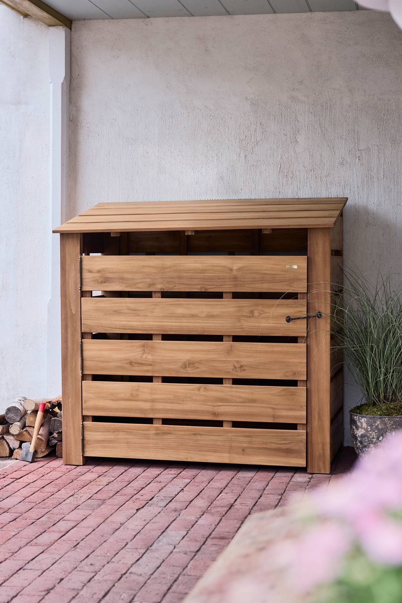 Log Storage Teak Shed