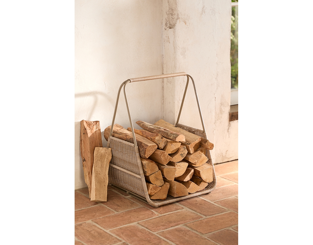 Wicker Log Holder